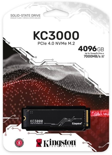 Накопитель SSD M.2 Kingston 4Tb KC3000 (SKC3000D/4096G) фото 2 Накопитель SSD M.2 Kingston 4Tb KC3000 (SKC3000D/4096G) фото 2