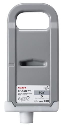 Оригинальный струйный картридж Canon PFI-701PGY (фото серый) 0910B005