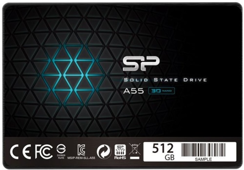 Накопитель SSD SATA 2.5 Silicon Power 512Gb Ace A55 SP512GBSS3A55S25 OEM