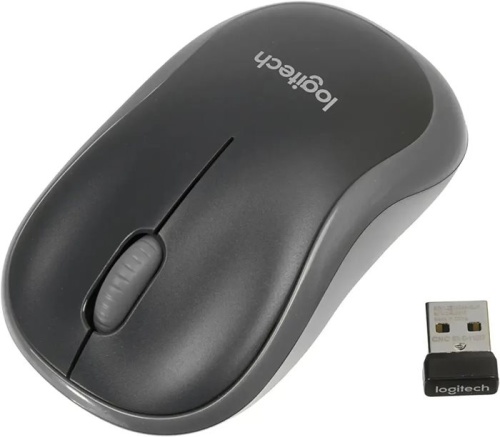 Беспроводная мышь Logitech M185 серый/черный 910-002252 фото 2