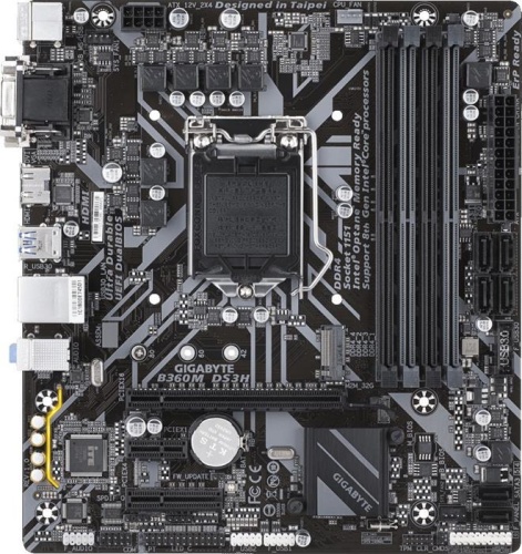 Мат. плата Socket1151 GIGABYTE B360M DS3H