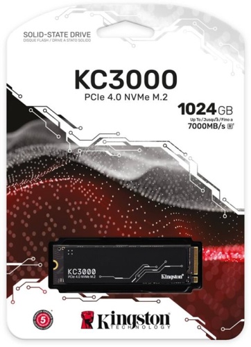 Накопитель SSD M.2 Kingston 1Tb KC3000 (SKC3000S/1024G) фото 2