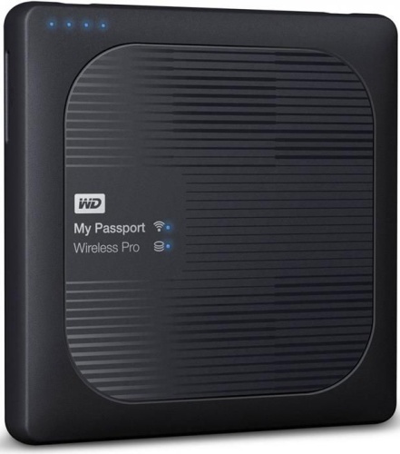 Внешний жесткий диск 2.5 Western Digital 3Tb My Passport Wireless WDBSMT0030BBK