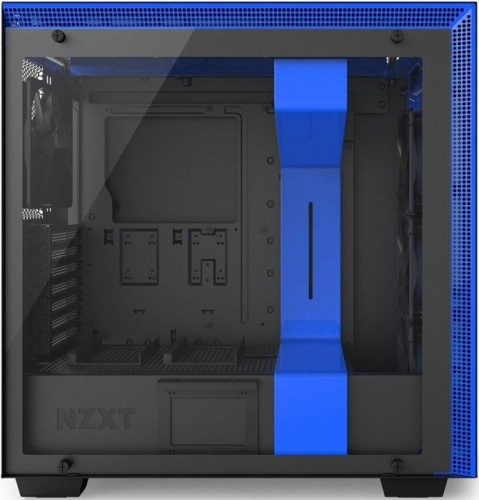 Корпус Miditower NZXT CA-H700W-BL H700i SMART MATTE BLACK/BLUE фото 5