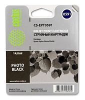 Картридж струйный совместимый Cactus CS-EPT0591 черный