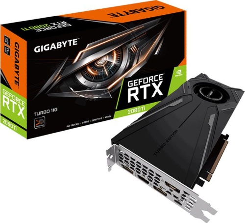 Видеокарта PCI-E GIGABYTE 11264Мб GeForce RTX 2080 Ti TURBO GV-N208TTURBO-11GC фото 6