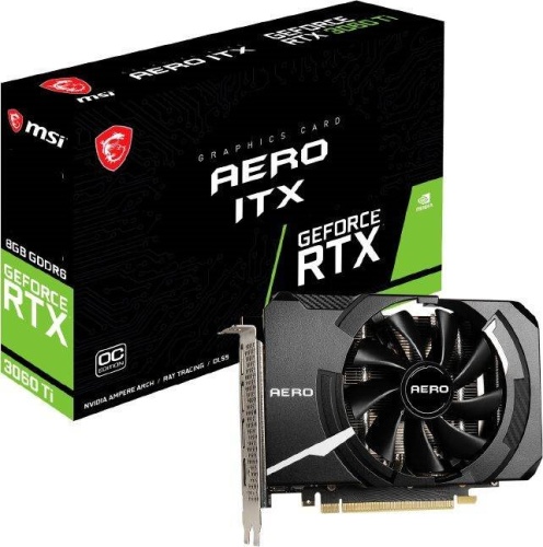 Видеокарта PCI-E MSI RTX 3060 TI AERO ITX 8G OC LHR фото 6