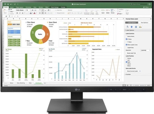 Монитор LG 24BN650Y-B.AED черный