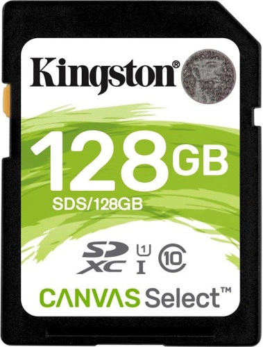 Карта памяти SDXC Kingston 128Gb Canvas Select SDS/128GB