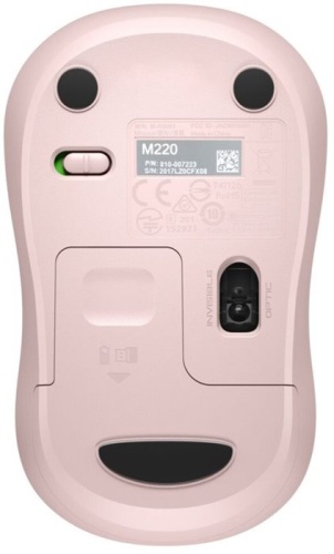 Беспроводная мышь Logitech Silent M220-ROS розовый 910-006129 фото 4 Беспроводная мышь Logitech Silent M220-ROS розовый 910-006129 фото 4