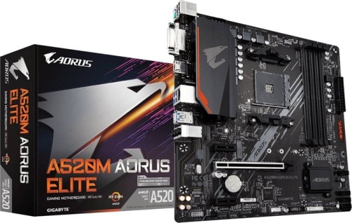 Мат. плата SocketAM4 GIGABYTE A520M AORUS ELITE фото 5