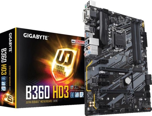 Мат. плата Socket1151v2 GIGABYTE B360 HD3 фото 6