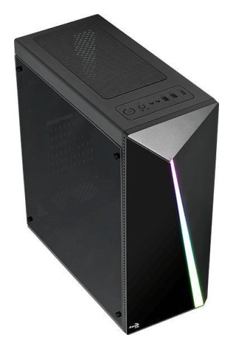 Корпус Miditower Aerocool Shard A-BK-v черный ACCM-PV14012.11 фото 3