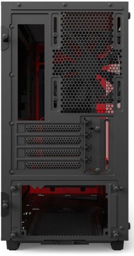 Корпус Minitower NZXT CA-H400W-BR H400i SMART MATTE BLACK/RED фото 2