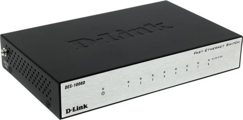 Коммутатор неуправляемый D-Link DES-1008D/L2B