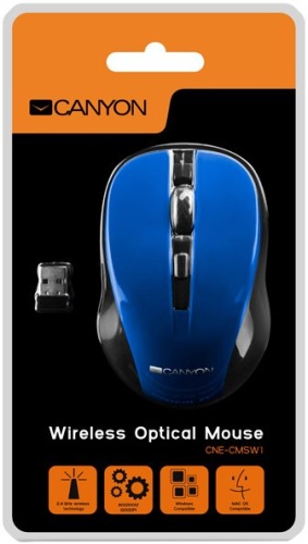 Беспроводная мышь CANYON CNE-CMSW1BL фото 3 Беспроводная мышь CANYON CNE-CMSW1BL фото 3