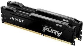  DDR3 Kingston 8Gb (2x4Gb KIT) Fury Beast Black (KF316C10BBK2/8)