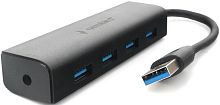 Разветвитель USB3.0 Gembird UHB-C354 black (UHB-C354)