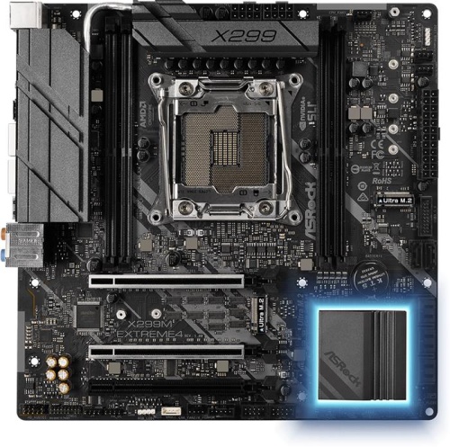 Мат. плата Socket2066 ASRock X299M EXTREME4