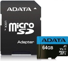   micro SDXC A-Data 64Gb (AUSDX64GUICL10A1-RA1)