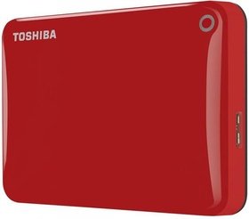 Внешний жесткий диск 2.5 Toshiba 1Tb Canvio Connect II HDTC810ER3AA красный