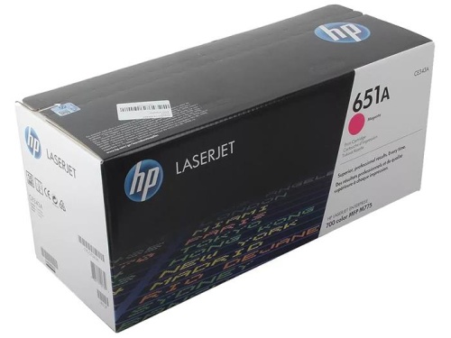 Тонер-картридж оригинальный Hewlett Packard №651A CE343A