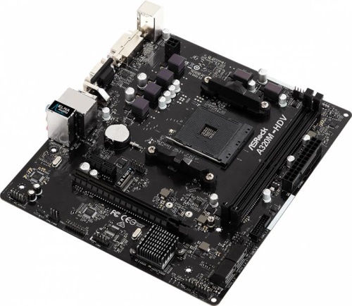 Мат. плата SocketAM4 ASRock A320M-HDV R3.0 фото 2