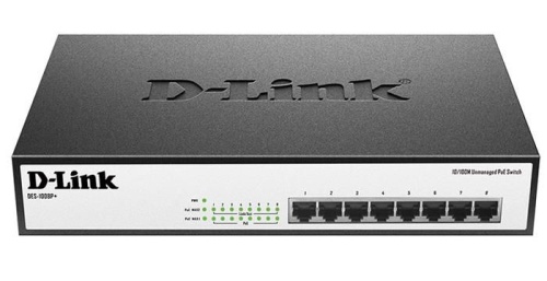 Коммутатор неуправляемый D-Link DES-1008P+/A1A