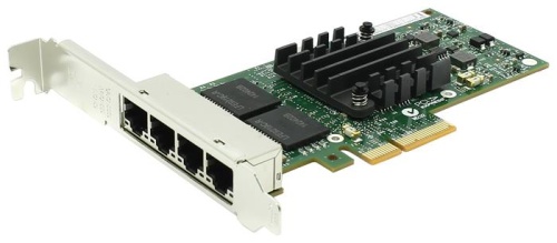 Серв. сетевой адаптер Ethernet Intel 1Гбит/сек Ethernet Server Adapter I340-T4 E1G44HTBLK