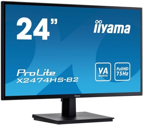 Монитор Iiyama X2474HS-B2 черный фото 2