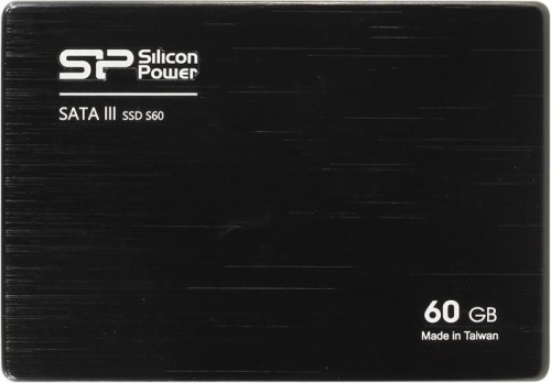 Накопитель SSD SATA 2.5 Silicon Power 60Гб S60 SATA III SP060GBSS3S60S25 Накопитель SSD SATA 2.5 Silicon Power 60Гб S60 SATA III SP060GBSS3S60S25