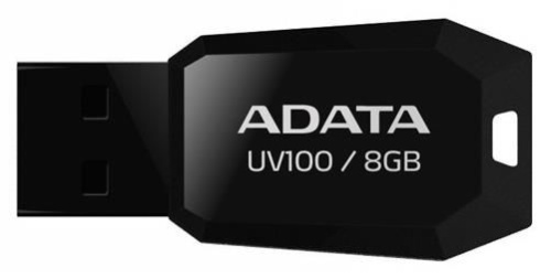 Накопитель USB flash A-DATA 8ГБ DashDrive UV100 AUV100-8G-RBK