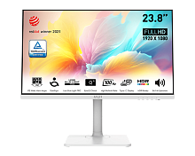 MSI Modern MD2412PW 23.8" 16:9 FHD(1920x1080) IPS Flat,1ms(MPRT),1000:1,100M:1,300nit,178/178,HDMI 1.4,USB-C,Speaker,Tilt,Swivel,Height,Pivot,VESA,100Hz,White,1y war-ty