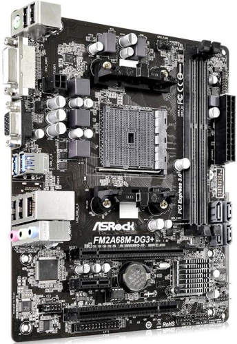 Мат. плата SocketFM2+ ASRock FM2A68M-DG3+ фото 2