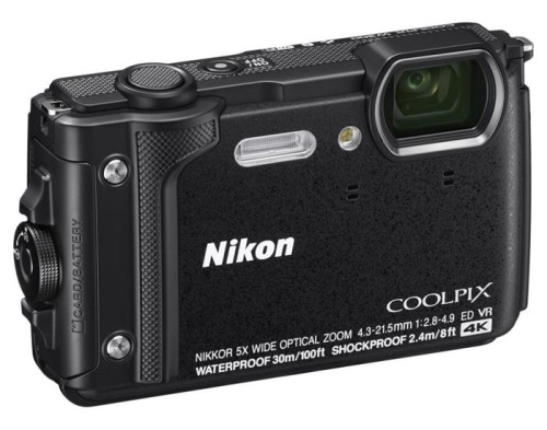 Цифровой фотоаппарат Nikon CoolPix W300 черный VQA070E1 фото 4