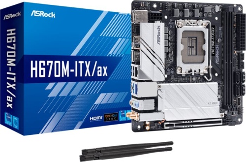 Мат. плата Socket1700 ASRock H670M-ITX/AX фото 5