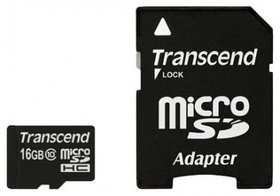   Micro SDHC Transcend 16 TS16GUSDHC10