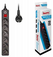 Фильтр электропитания Buro 600SH-5-B черный