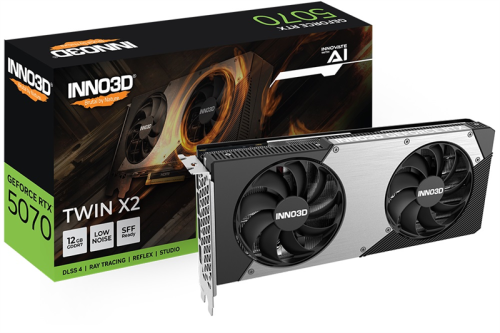 INNO3D RTX 5070 Twin X2//RTX5070, HDMI, DP*3, 12G,D7