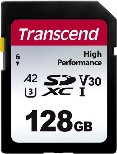 Карта памяти SDXC Transcend 128 Гб V30 A2 TS128GSDC330S
