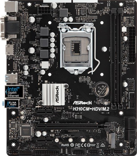 Мат. плата Socket1151v2 ASRock H310CM-HDV/M.2