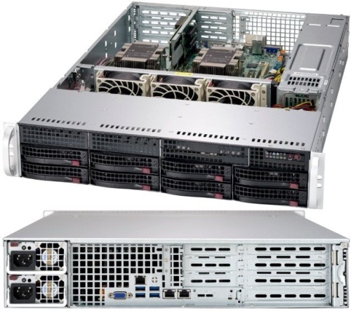 Серв. корпус Supermicro SuperChassis CSE-825TQC-R1K03WB Серв. корпус Supermicro SuperChassis CSE-825TQC-R1K03WB