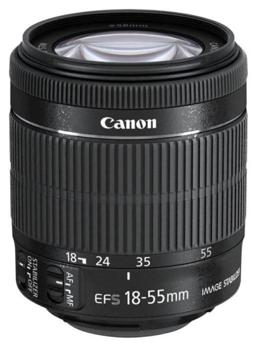 Объектив Canon EF-S IS STM (8114B005) 18-55мм f/3.5-5.6 черный