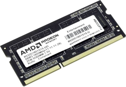 Модуль памяти SO-DIMM DDR3 AMD 2Gb (R532G1601S1S-U)