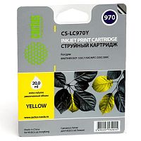 Картридж струйный совместимый Cactus CS-LC970Y желтый