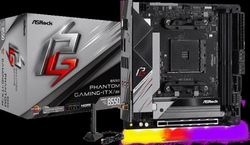 Мат. плата SocketAM4 ASRock B550 PHANTOM GAMING-ITX/AX фото 4