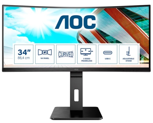 Монитор AOC CU34P2C Black фото 8