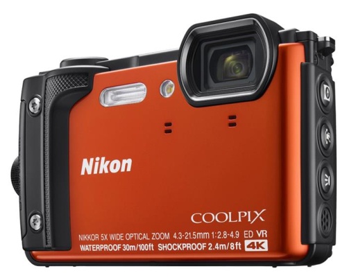 Цифровой фотоаппарат Nikon CoolPix W300 оранжевый VQA071E1 фото 3