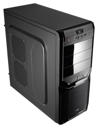 Корпус Miditower Aerocool V3X Advance Black Edition, черный (500Вт)