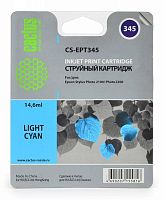 Картридж струйный совместимый Cactus CS-EPT345 светло-голубой